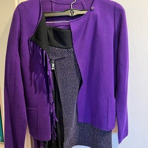 3 piece Per Se by Carlisle skirt, reversible sweater jacket, & turtleneck